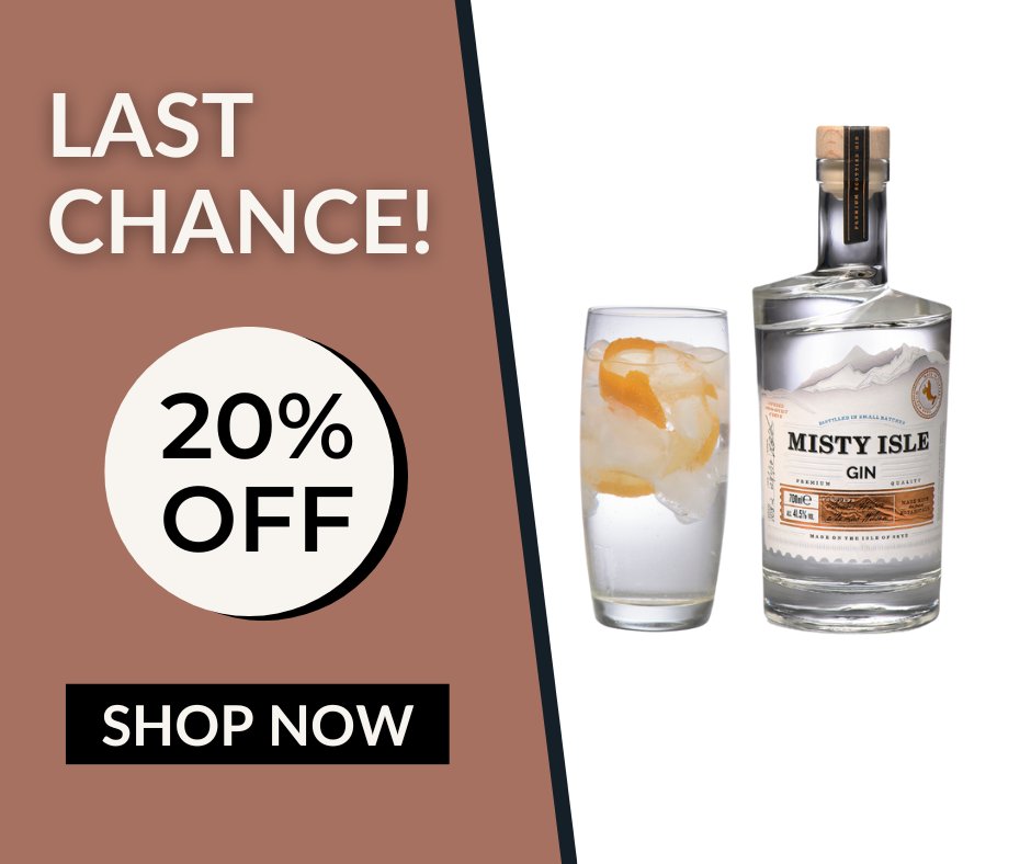 Shoutout to all the people who do their Black Friday shopping online! Order today for your 20% discount on all 70cl bottles before it expires! 
isleofskyedistillers.com/collections/all

#blackfriday #isleofskyedistillers #gin #vodka #scottishgin #premiumvodka