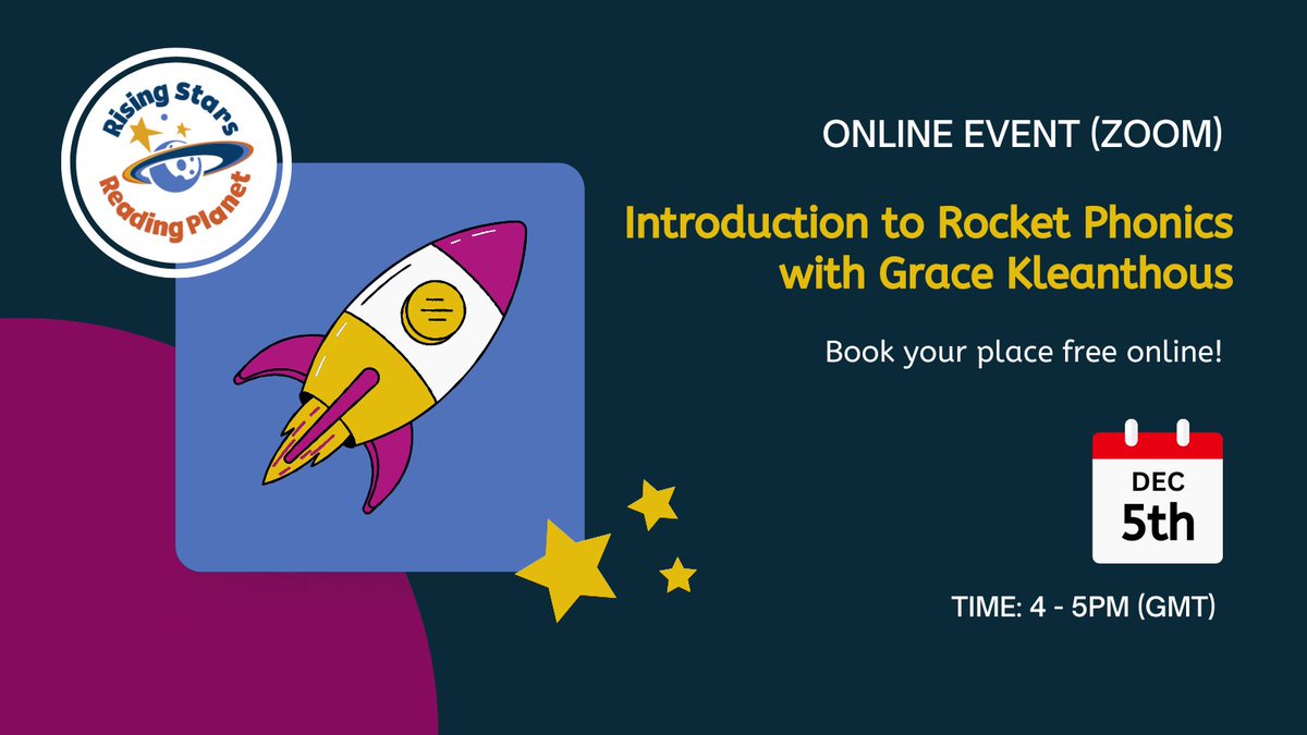 Ideal for primary teachers and leaders who are looking for a new DfE validated programme or those just starting out with Rocket Phonics. Register here: ow.ly/1mvf50LGcyy