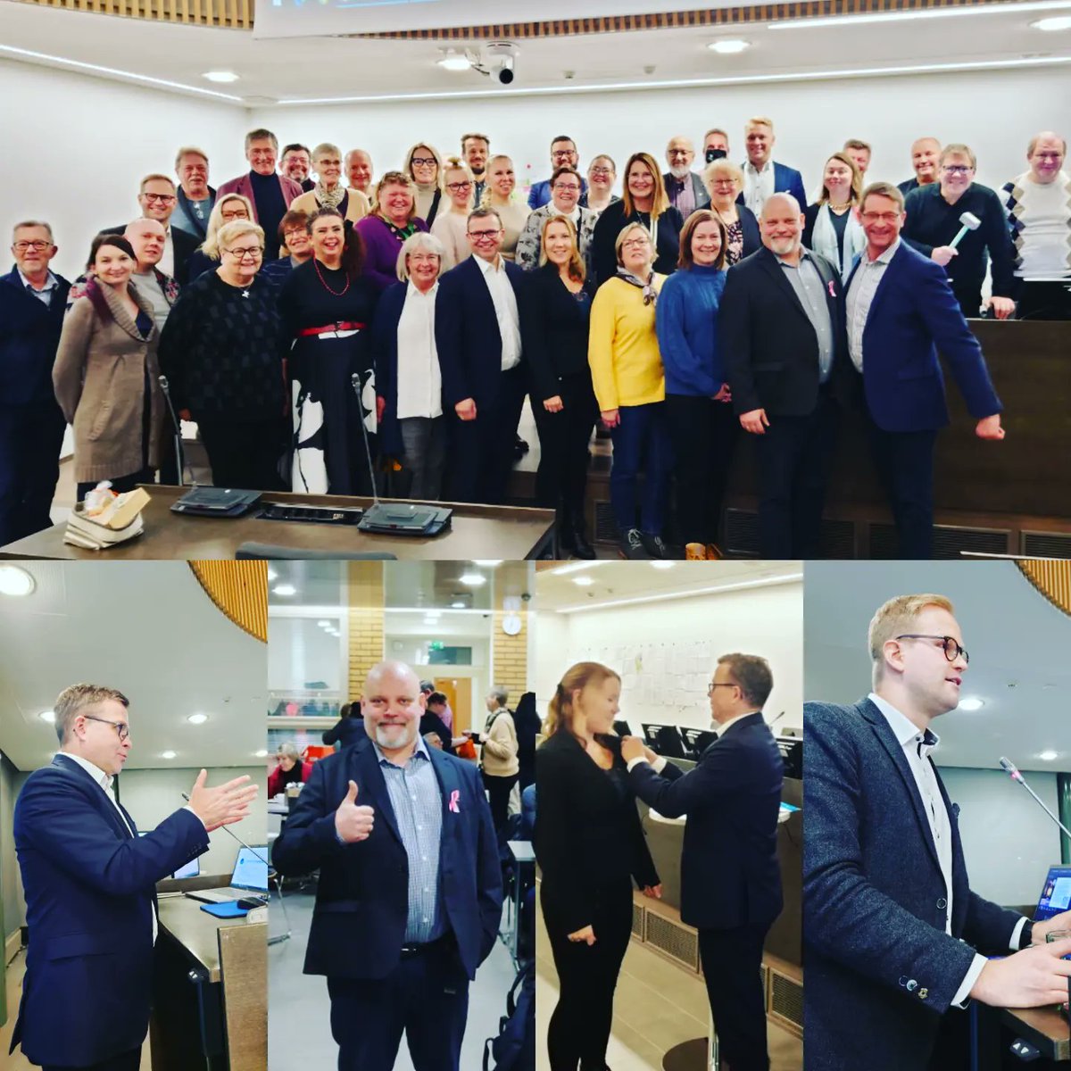 Eilisen syyskokouksen tunnelman kruunasi puheenjohtaja <a href="/PetteriOrpo/">Petteri Orpo</a>. 💙