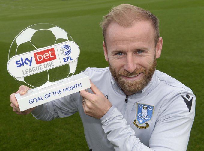 Barry Bannan has won the Sky Bet League One Goal of the Month award ...