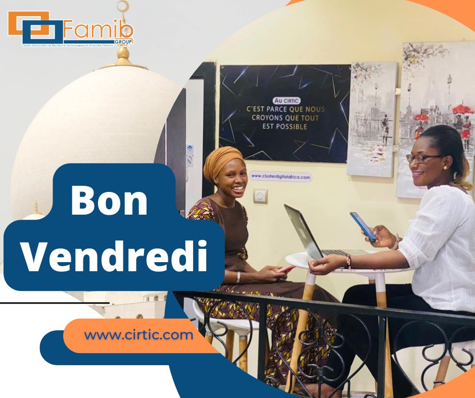 Famibgroup's tweet photo. La team CIRTIC (Centre d'Innovation de Recherche Technologique et d'industrie Créative) du Groupe Famib vous souhaite une excellente journée de Vendredi !
JUMMAH MUBARAK 🙏🏻
#Vendredi #CIRTIC #FAMIB #MALI #PRIERE #JUMMAH @AmadouDiawaraMl https://t.co/MWVIrkZvLS