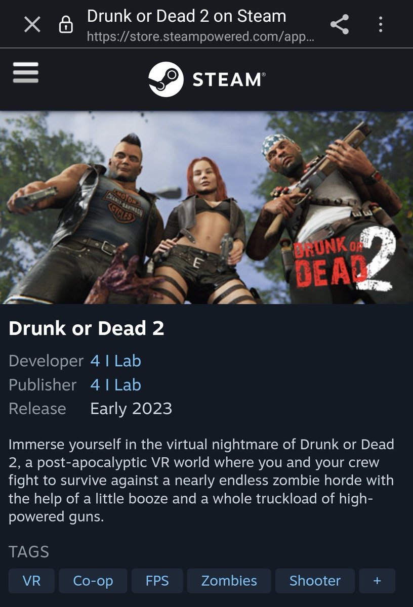 Sparky_inK's tweet photo. Ooo this looks a bit interesting. @4ilab   #DrunkorDead2 #ItsNotForKids #Steam #VR https://t.co/nj3hjZelsp