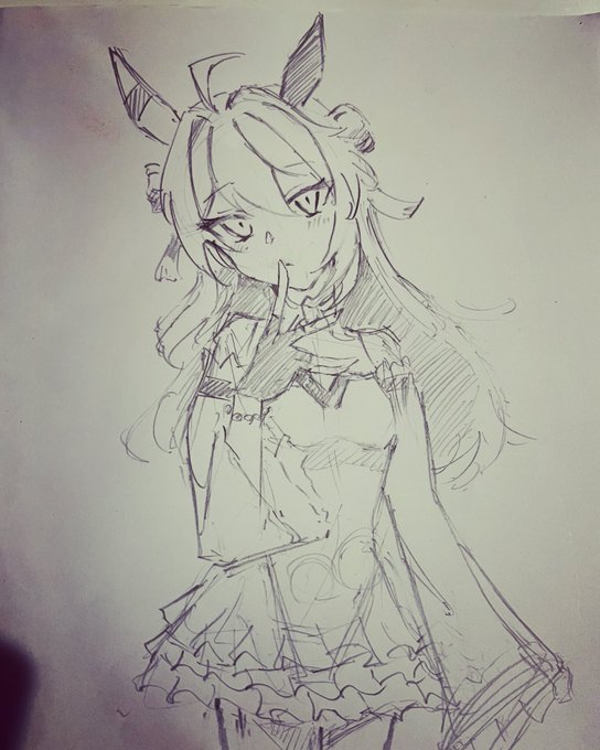 落書きリッキー#ウマ娘#コパノリッキー 
