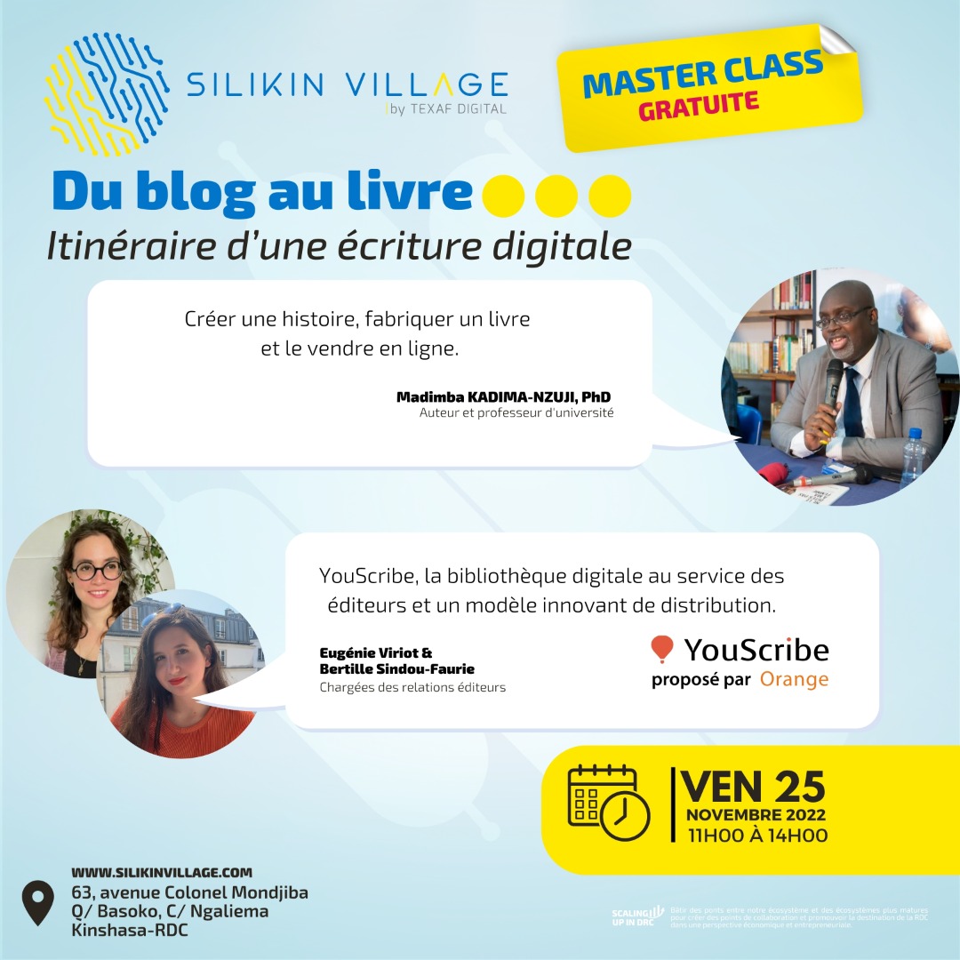Nous discutons d'écriture, de livres et d'édition autour de "Ne le dites pas à ma femme" et de <a href="/YouScribe_YS/">YouScribe</a> 

A suivre maintenant sur : bit.ly/3U3QNpy

@PublishStudio <a href="/MikeTlka/">Mike Tlka</a> <a href="/SylvieOlela/">Olela Odimba</a> <a href="/jess_ilunga/">Jessica Ilunga</a> <a href="/MaryseSam/">SAM Maryse</a> <a href="/AlainDJATE/">Alain DJATE</a> <a href="/LitsaniChoukran/">Litsani Choukran</a> <a href="/LufunguloFidele/">Lufungulo LSF</a> <a href="/PNSANA/">Pierre N'sana Bitentu</a>