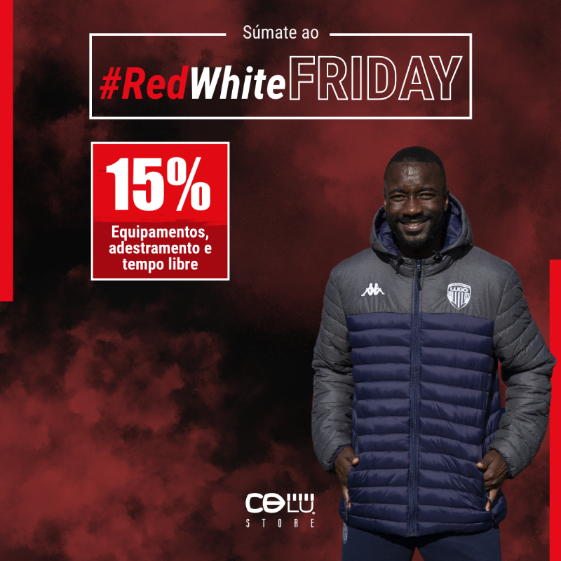 CDeportivoLugo's tweet photo. Lembra que estamos no #RedWhiteFriday e todos estes produtos albivermellos están a un 𝟭𝟱% 𝗱𝗲 𝗱𝗲𝘀𝗰𝗼𝗻𝘁𝗼 na nosa tenda oficial! ❤️🤍

⌛️ Tedes ata o 27 de novembro para aproveitar as ofertas! 

#ForzaLugo