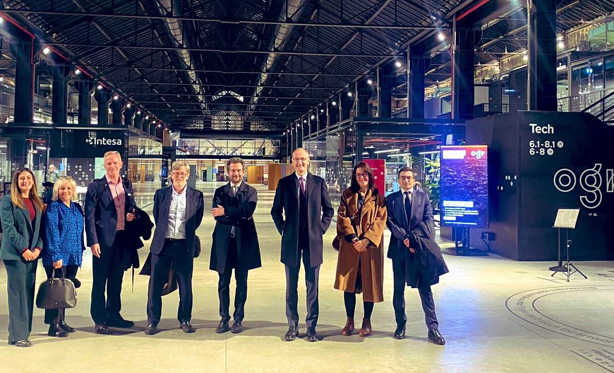 tradegovukITA's tweet photo. Our last stop was at #OGRTech, the #innovation hub of @OgrTorino, the largest in 🇮🇹 with 14 #startup accelerator programmes. With over 200 young companies supported in just 3 years, we are keen to create new synergies with the 🇬🇧
@MikeNith1 @UKinItaly #OgrTorino #WeAreOGR https://t.co/nO9BMacB4A