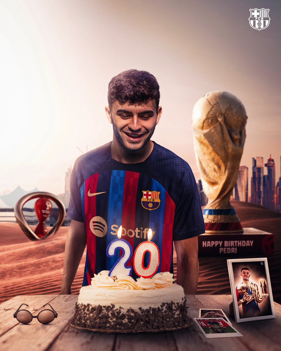 BarceloneActus's tweet photo. happy birthday à @Pedri qui fête ses 20 ans aujourd'hui ! 💙❤️ https://t.co/j2sLYFB7LE