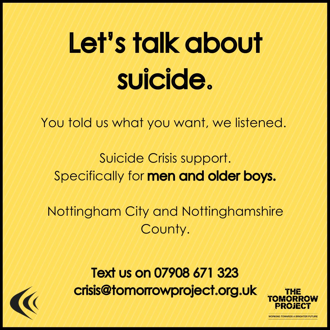 lifevssuicide's tweet photo. 74% of lives lost to suicide in 2021 were men.
We asked a diverse range of men what they want from suicide crisis services, and we listened.
We are here for you, in the way that you want us to be.

Text us on 07908 671 323 to find out more. We will respond within 1 working day. https://t.co/xVcHrsvvne