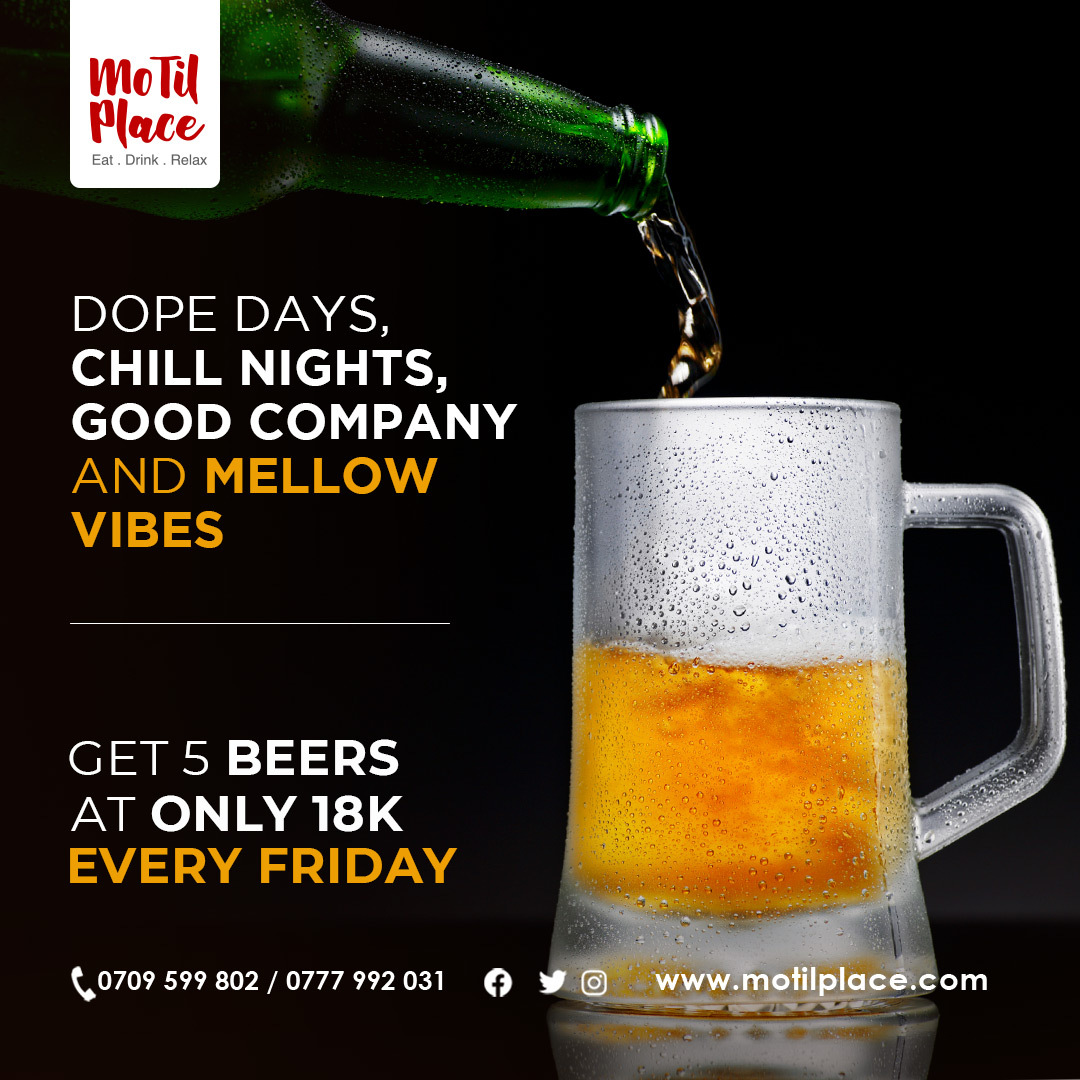 MotilPlace's tweet photo. A good friend does not keep a good deal to themselves. 
#goodvibes #motilplace

Come to dine with us or place an order: 0709 599 802 / 0777 992 031. https://t.co/90A2uKtvIE