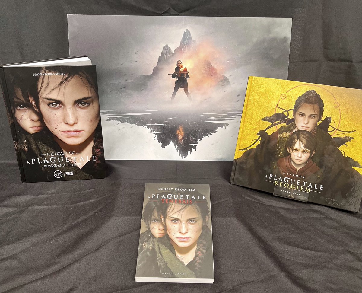TiTav1on's tweet photo. Vous avez aimé A Plague Tale ?

Avec @BragelonneFR &amp; @ThirdEditions on a décidé de vous gâter avec un petit concours !

- l'artbook
- Le roman
- Le making of
- et 1 poster metal

Pour participer: FOLLOW @TiTav1on @BragelonneFR &amp; @ThirdEditions + RT !

tas: 27/11 https://t.co/n27OWQ0Ag9