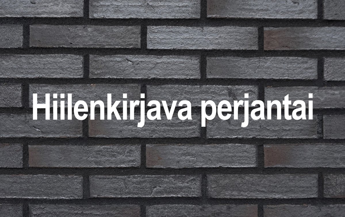 Meillä Black Friday -päivää vietetään Hiilenkirjavan perjantain merkeissä. Mukavaa pikkujouluviikonloppua!

#blackfriday #tiili #hiilenkirjavamakasiini #musta #tiiliseinä #julkisivutiili #tiilijulkisivu #tiiliarkkitehtuuri #muuraus