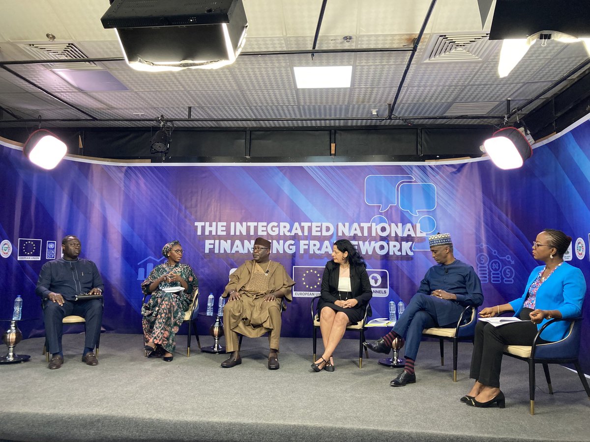Discussing the opportunities for resource mobilization to achieve SDGs at a live discussion on INFF, live on Channels TV. #inff ⁦<a href="/UNDPNigeria/">UNDP Nigeria</a>⁩ #sdgs ⁦@INFFplatform⁩