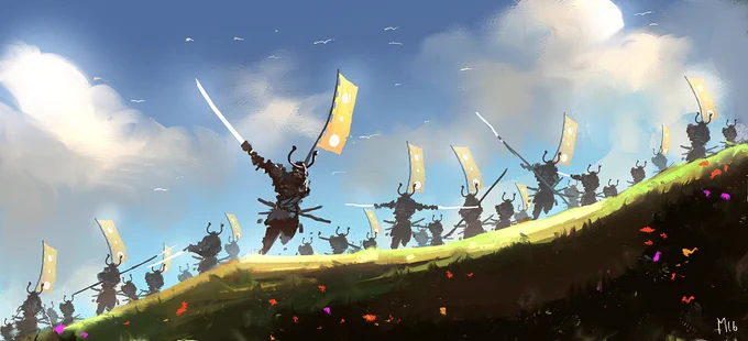 The way of the warrior.30min Speedpainting from 2016 