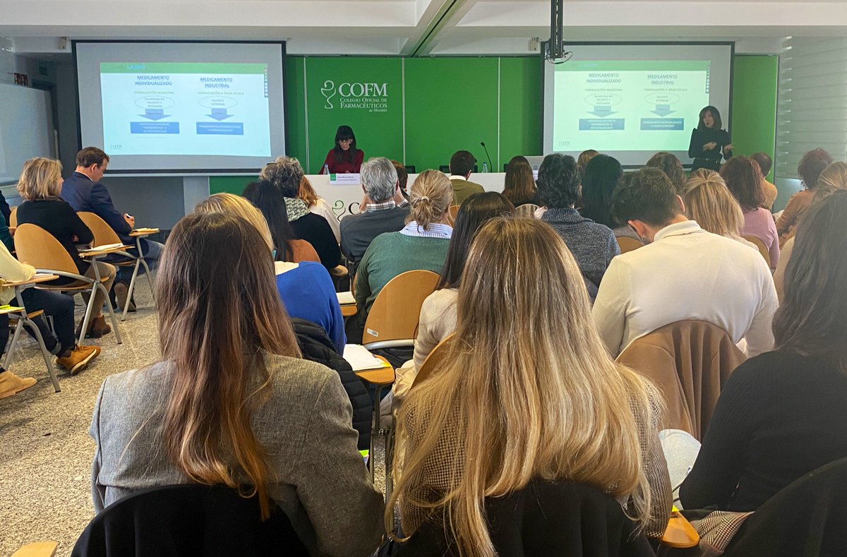 COFMadrid's tweet photo. Es el turno de @uriel_marta, farmacéutica, docente en @_usj_ y directora técnica de #PACMI, explica en qué consiste: “es un programa de aseguramiento de calidad del medicamento individualizado que sirve como herramienta al formulador”.
@BidaFarma
@AcofarmaOficial https://t.co/toIfDD7goG