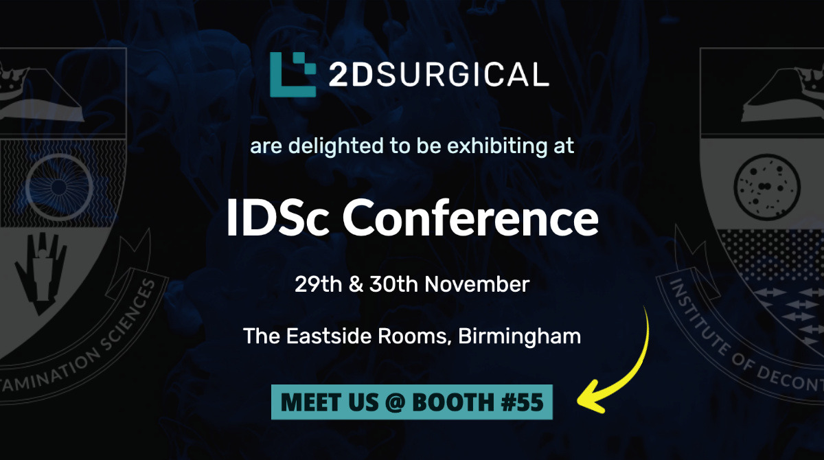 2D_Surgical's tweet photo. The 2DSurgical team look forward to attending the IDSc Annual Conference 2022 in Birmingham next week. 

Come by for a chat with us at booth 55 to learn more about what we do. 

#IDSc #IDScConference #Sterilisation #Sterilization https://t.co/IR2Qwt1KIH