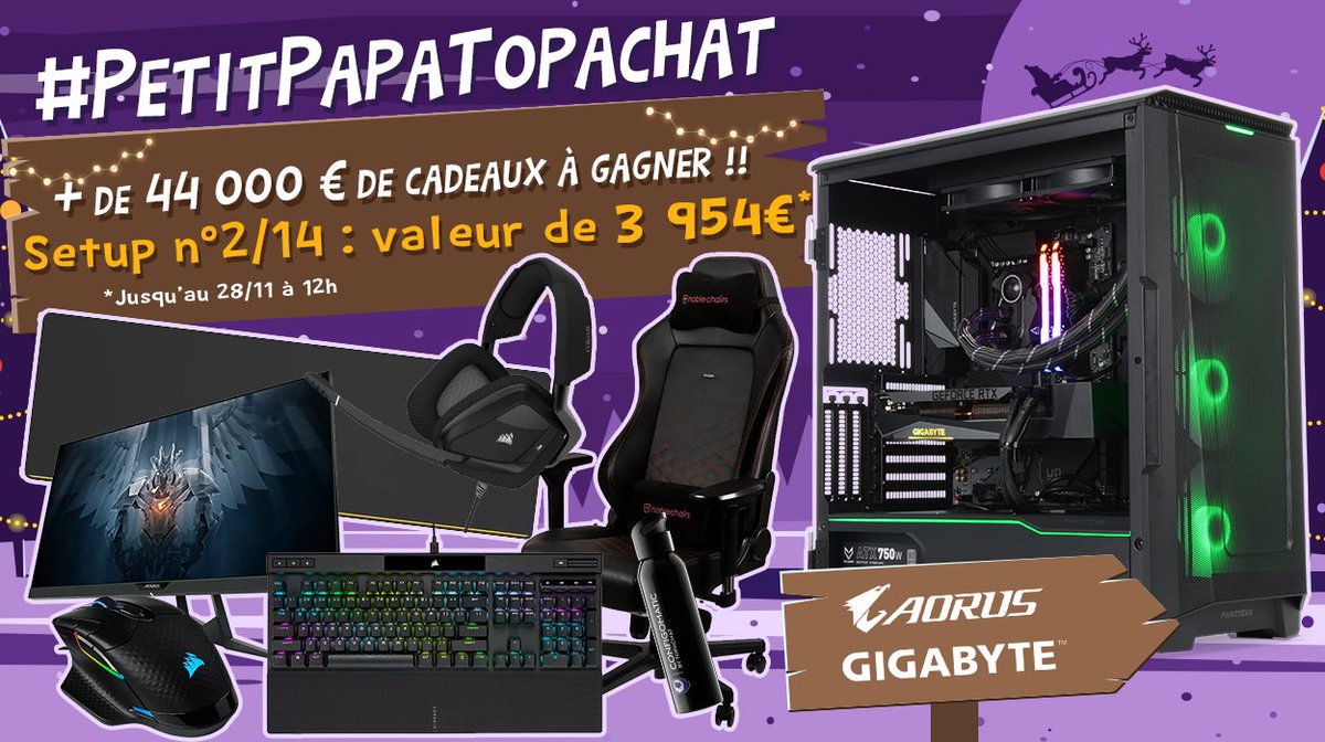 π #26AnsTopAchat (@topachat) on Twitter photo Concours π #PetitPapaTopAchat π
π₯ + de 44 000 β¬ de cadeaux Γ gagner ! π₯
On enchaine avec le #Setup2 de 3954 β¬ ! π₯
Pour participer
β #RT ce tweet
β Follow <a href="/TopAchat/">TopAchat</a>
Participe aussi sur TikTok / Discord / Insta / Facebook
β‘ topachat.com/p/content/concβ¦
π TAS le 28/11 Γ 12h Concours π #PetitPapaTopAchat π
π₯ + de 44 000 β¬ de cadeaux Γ gagner ! π₯
On enchaine avec le #Setup2 de 3954 β¬ ! π₯
Pour participer
β #RT ce tweet
β Follow <a href="/TopAchat/">TopAchat</a>
Participe aussi sur TikTok / Discord / Insta / Facebook
β‘ topachat.com/p/content/concβ¦
π TAS le 28/11 Γ 12h