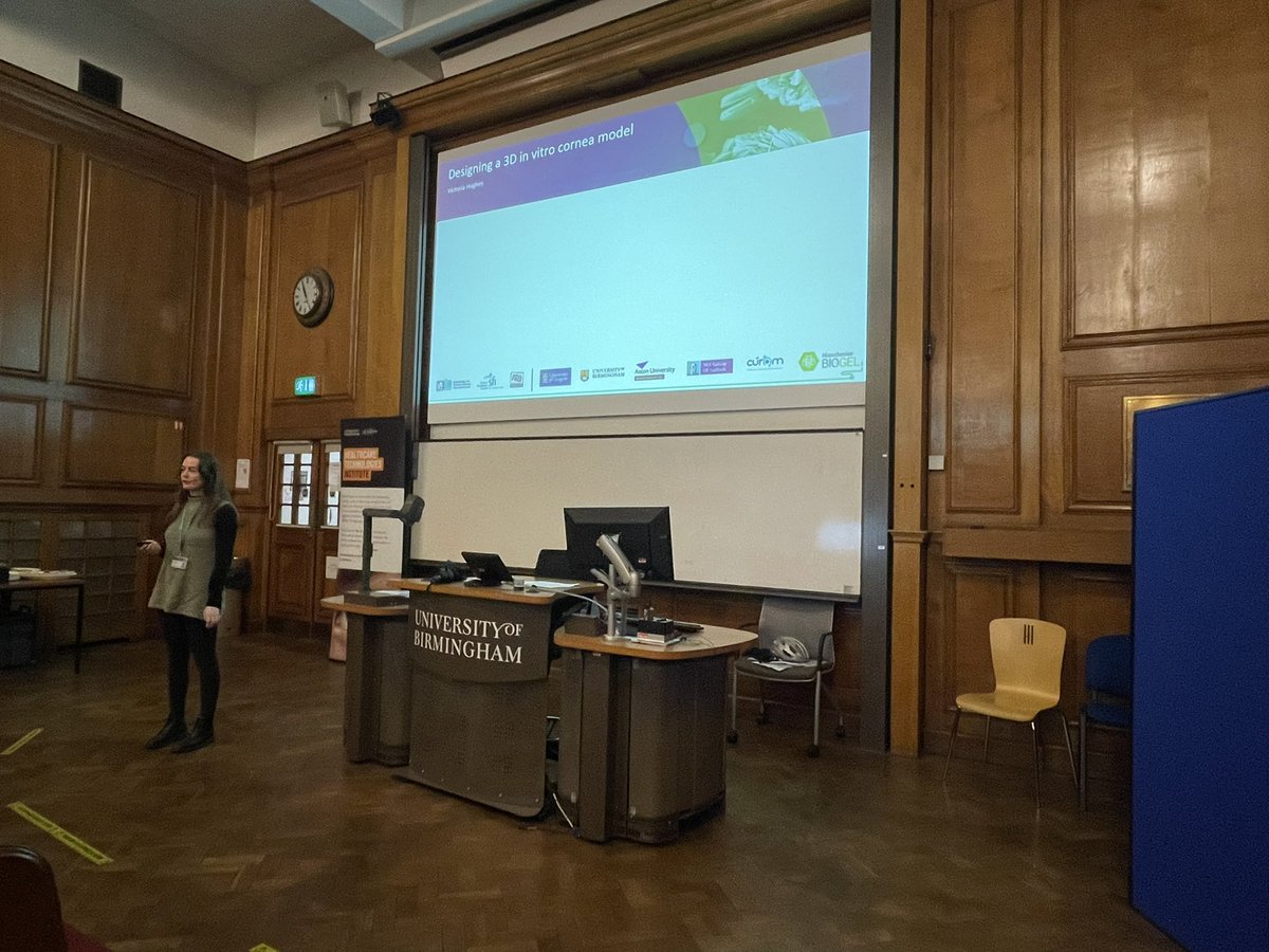 Healthcare Technologies Institute (HTI) (@htibham) on Twitter photo Our next talk is from Victoria Hughes ( <a href="/scientifvic/">Victoria Hughes</a> ) who will talk about her project Designing a 3D in vitro cornea model. <a href="/CDTLifETIME/">LifETIME-CDT</a> <a href="/anita_ghag/">Anita Ghag</a> Our next talk is from Victoria Hughes ( <a href="/scientifvic/">Victoria Hughes</a> ) who will talk about her project Designing a 3D in vitro cornea model. <a href="/CDTLifETIME/">LifETIME-CDT</a> <a href="/anita_ghag/">Anita Ghag</a>
