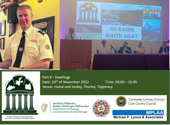 A massive thank you to Dave Carroll, Chief Fire Officer Tipperary County Council & Colin Gallagher, Fingal County Council for their help in making yesterday's CPD Day a huge success. And to each of the speakers for their excellent presentations.
#NBCOIRELAND #CPDDAY #PARTB