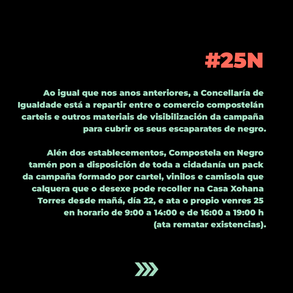 Mocidade_Compos's tweet photo. 🗣💜 Hoxe #25N conmemórase o Día Internacional da Eliminación da Violencia contra a Muller e queremos amosar o noso apoio ás reivindicacións desta data compartindo información de interese para a mocidade de #Compostela. Neste caso, sobre o proxecto @CompostelaNegro https://t.co/3quMpl6pQT