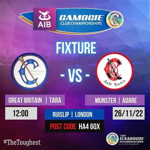 AIB All-Ireland Junior Club Championship Preliminary Round sees @Tara_Camogie_UK and @AdareGAA meet in London this weekend!! If you're in the area, get down and show your support or follow online: ow.ly/5wU450LNv43