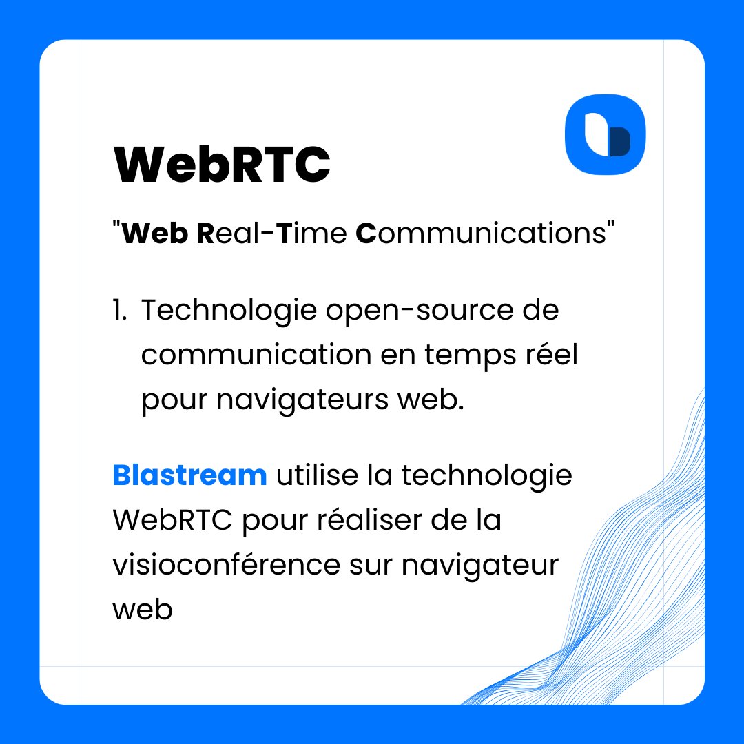 blastream_com's tweet photo. Définition du jour 📝 #WebRTC https://t.co/h4Bc9PvJZn