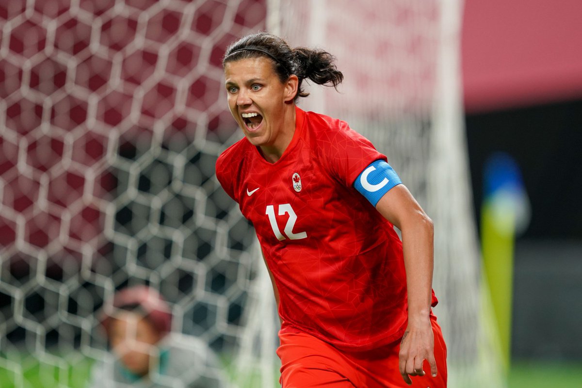 The second to score in 5 world cups? Also not Ronaldo. 

Canada’s Christine Sinclair. The world’s top international goal scorer of all time.