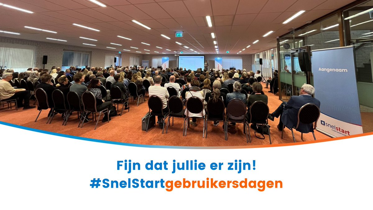SnelStart's tweet photo. Wat een opkomst. Volle bak! 😀 #SnelStart #snelstartgebruikersdagen https://t.co/ZKhx3qaYmJ