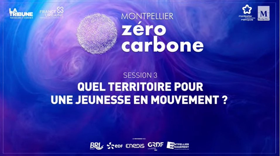 #ForumZeroCarbone à #Montpellier - "Quel territoire pour une jeunesse en mouvement ?"
 Avec :
🔸Julia TADDEI, Présidente de Codemos 
<a href="/taddei_julia/">Codemos</a>
🔸Isabelle BORIES AZEAU de @MtpManagement
🔸Dr <a href="/Jacquiboysselle/">Dr. Jacqueline Boysselle</a>, Enseignante-chercheuse 
@Montpellier_BS