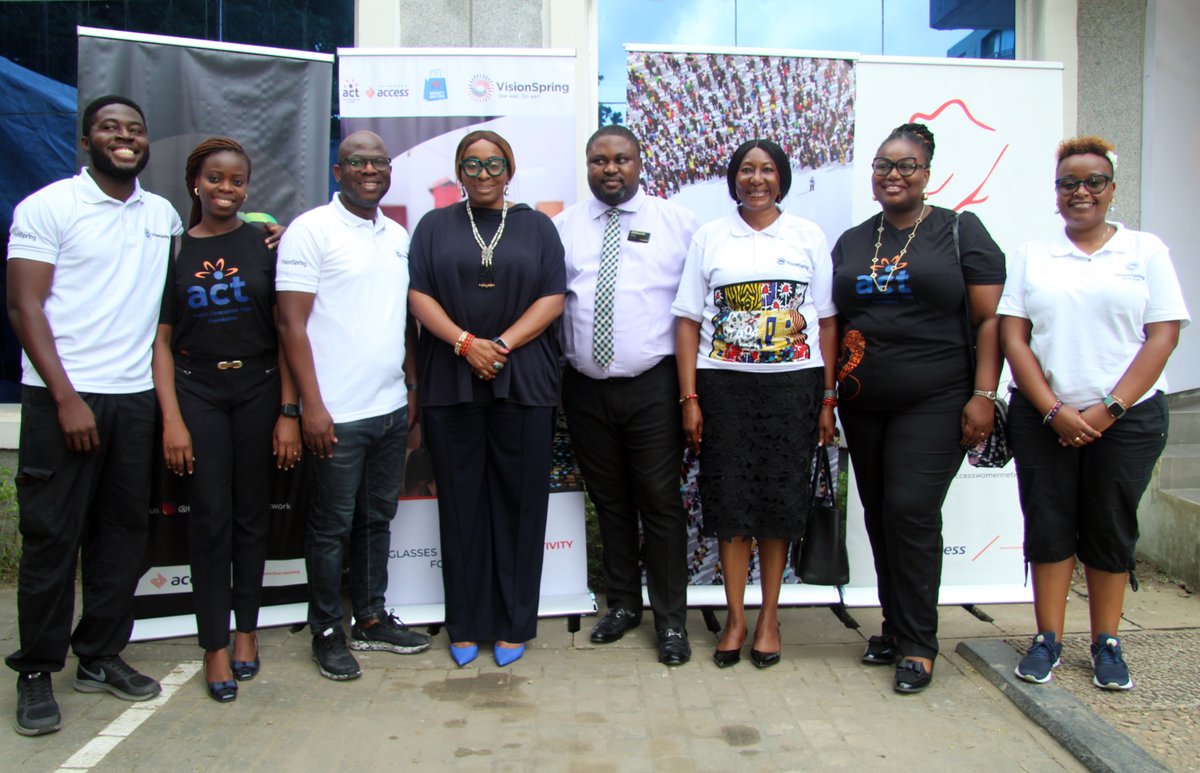 ACTFoundation_'s tweet photo. Flashback Friday to the World Sight Day Celebration in 2022, with the theme "Love your Eyes," when beneficiaries received free eye exams and pairs of glasses thanks to a collaboration between ACT Foundation, Access Women Network and Vision Spring. https://t.co/t0WbqGtyF3