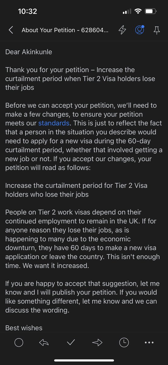It looks like the petition will be published soon. Guys, once it is published, I'll need us to get as many signatures as possible. We need 10,000 signatures to get the government to respond and 100k for it to be considered for debate in Parliament. I know it can be done.
