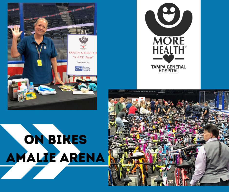 MHincFlorida's tweet photo. Thank you Tampa General Hospital for inviting MORE HEALTH to partner with you at the On Bikes Santa Bike Shop event! 
1000 VOLUNTEERS putting together 1000 BIKES for children in the Bay area! Way to go On Bikes! https://t.co/wF6etlGFkQ