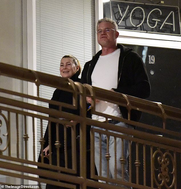 PompeoLatest's tweet photo. Ellen Pompeo and Eric Dane grabbing sushi in Los Angeles on December 1st. https://t.co/RPQqNYOYse