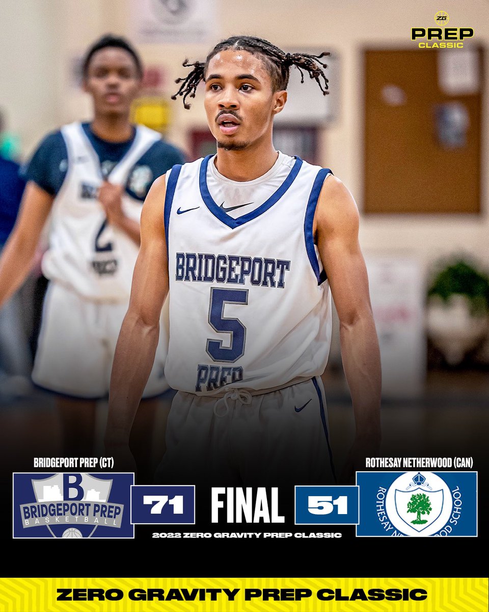 Bridgeport Prep (<a href="/PrepBridgeport/">Bridgeport Prep Basketball</a>) TAKES DOWN Rothesay Netherwood at the <a href="/ZeroGravityBB/">Zero Gravity Basketball</a> Prep Classic 😤 #ZGPC