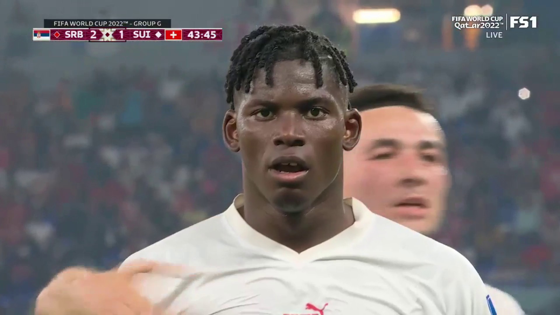 Breel Embolo made sure to stare right into the camera after his goal 🎥👀”
