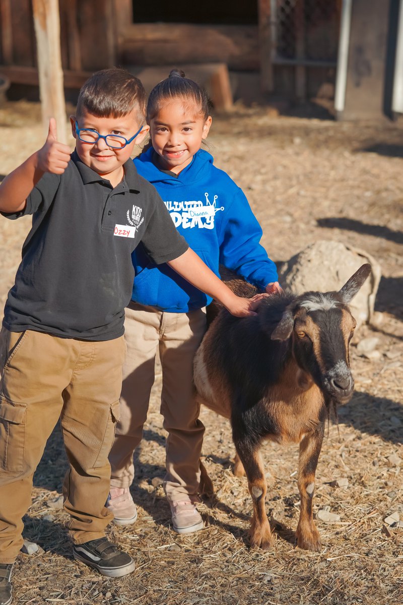 KidsUnlimitedA1's tweet photo. Today’s #flashbackfriday post is when our 1st-grade students went on an adventure to @SanctuaryOne1 and got to know a few furry friends along the way ⁠
⁠
#kidsunlimitedacademy #charterschool #roguevalley #southernoregon #oregon #animals #cute #adorable #sanctuary #sanctuaryone https://t.co/fCuI3GqbsS