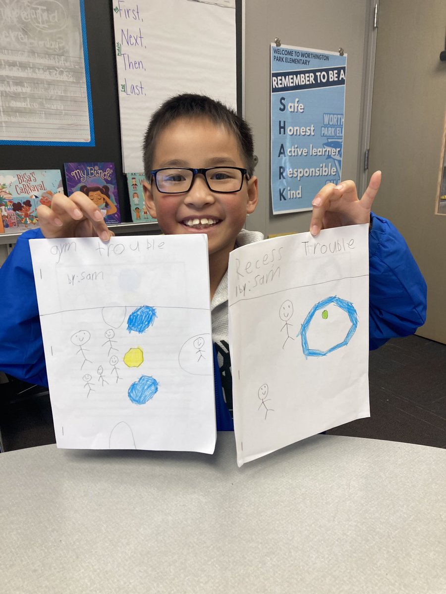 We are proud of our narrative stories! <a href="/WoParkSharks/">Worthington Park Elementary School</a> #itsworthit