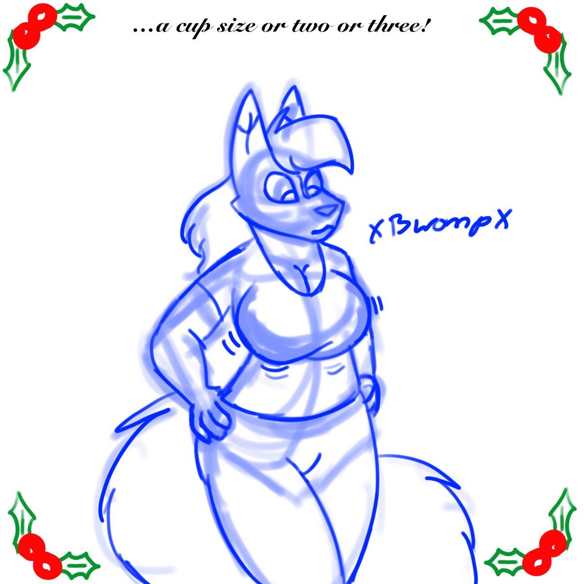 omegawarior's tweet photo. It’s the first day of #Growthmas, or 2nd, but I’m doing these every other day, so, let’s see what happens to Andel this time around.
Also, send in suggestions for other gifts that may work on the other days! #furryart #furry #Growth https://t.co/gwOWALzbjK