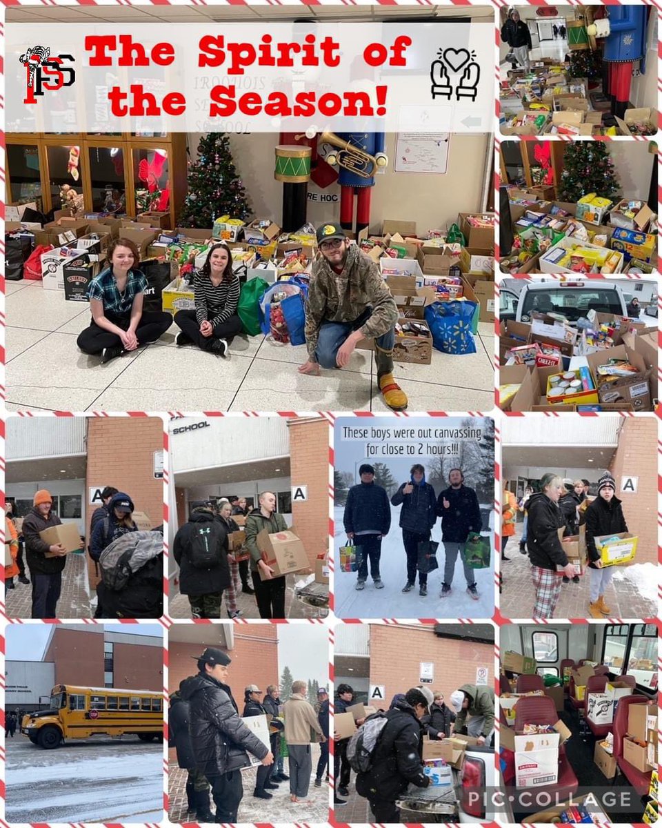 WOW!!!!  What a demonstration of the spirit of the season!!!

We cannot express how thankful we are to our students, staff, and our entire community for the generosity they displayed during yesterday’s Food Drive!!

What a wonderful way to start the month of December!!