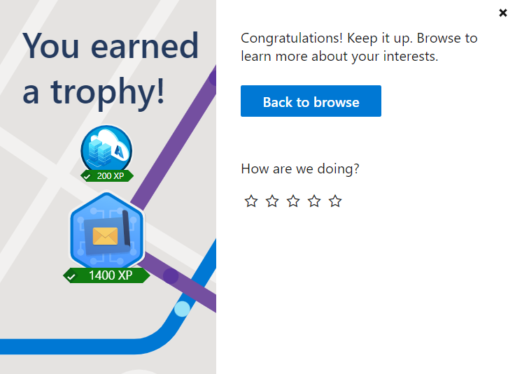 AnnaDyagileva1's tweet photo. 🥳Today I earned my "#Architect #messagebrokering and #serverlessapplications in #Azure" badge! I’m so proud to be celebrating this achievement on @MicrosoftLearn!

#MSLearnTrophy #MSLearnBadge #MAE #MIETrainer #PD #MicrosoftEDU #teachersloveED https://t.co/O5XrYpGTjG