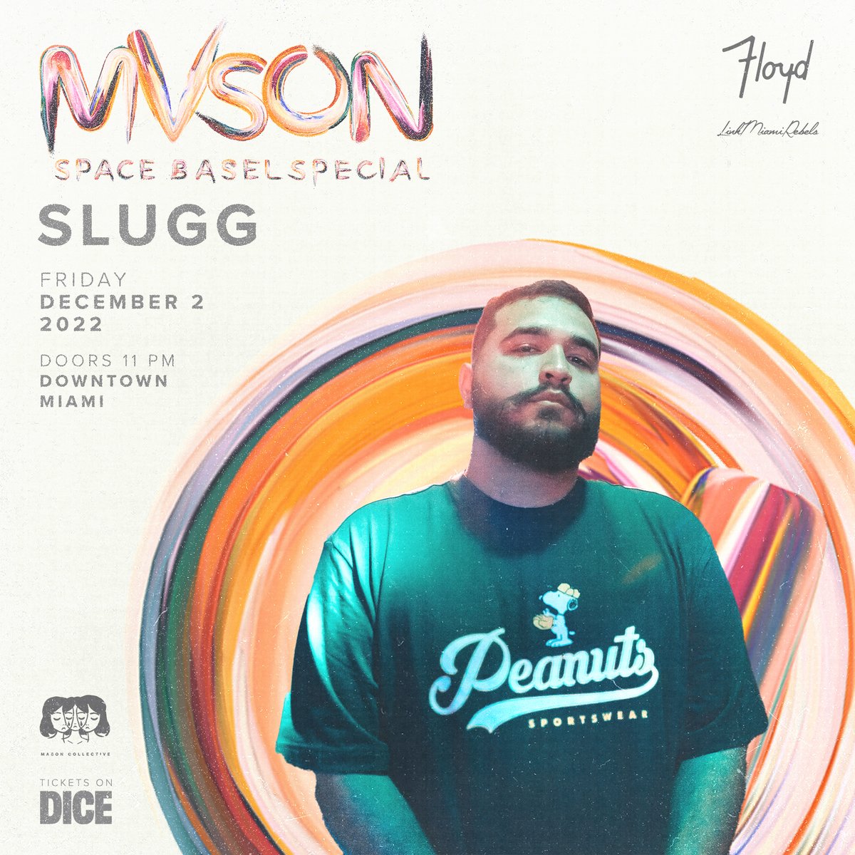 floydmiami's tweet photo. Come over! Basel is just starting over here 😎
@MasonCollective + @guti_desolat + @JesseCalosso + #Slugg are going to rip it tonight!

#LinkMiamiRebels
TIX ⬇️⬇️⬇️
https://t.co/4N8rdLdgqk https://t.co/uoiv0CdT6e