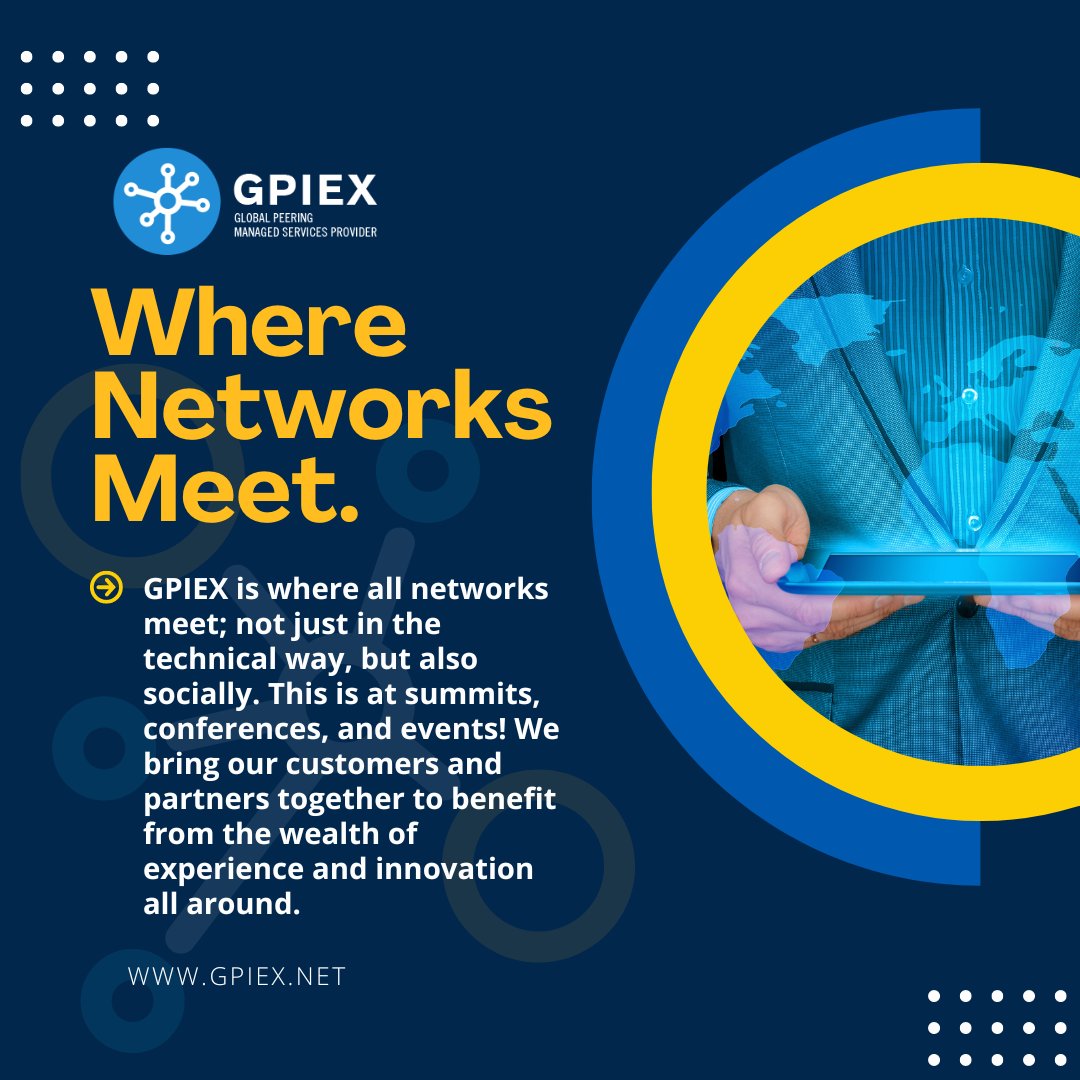 gpiexnet's tweet photo. Our Mantra is, to provide premium network interconnection services for fast and uninterrupted internet traveling!

#like #follow #subscribe #peering #interconnection #isps #networkproviders #internet #peeringprovider #peeringnetwork

https://t.co/46p9SIMCBp https://t.co/dG8R2roSKJ