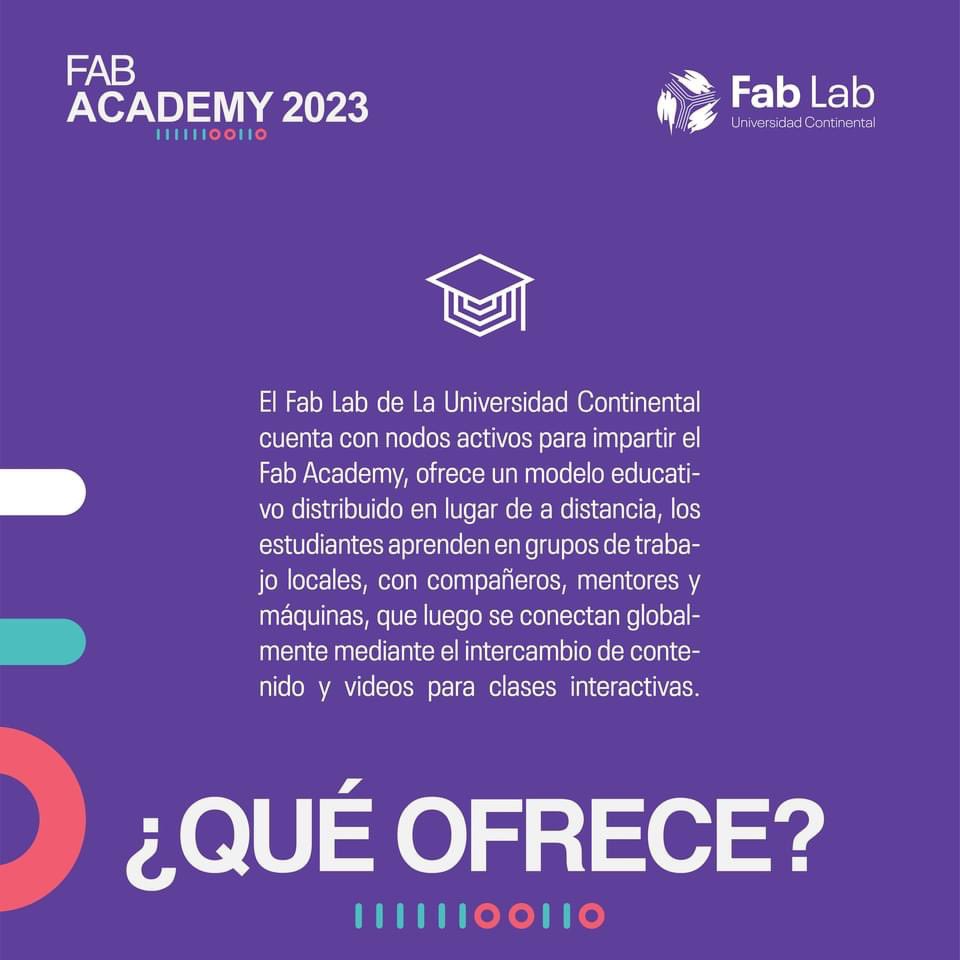 waltercurioso's tweet photo. ¡Participa en nuestro #FabAcademy de la @UContinental!🦾🌟

Somos nodo autorizado @FabAcademany, dirigido por  #NeilGershenfeld del @MIT, e iniciamos clases en enero 2023.

→ Infórmate aquí fablab@continental.edu.pe
→ Inscripciones: https://t.co/k3tpVK0QT9. https://t.co/lupDPQGCWY