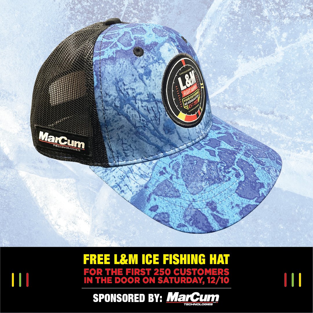 L&M Fleet Supply on X: Hey, ice fishing enthusiasts, check this out! The  first 250 customers in the door at each L&M location on Saturday, December  10th will receive an exclusive L&M