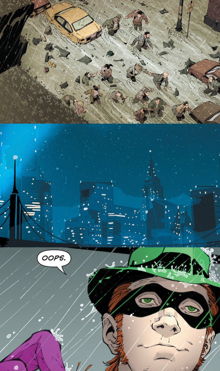 Batman's tweet image. Silent nights in Gotham City aren't always what they seem.