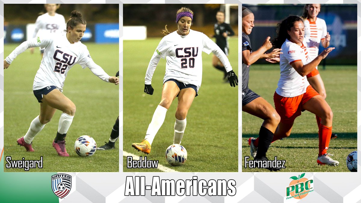 Congratulations to @CSUCougarsWSOC Rachael Sweigard and Emma Beddow and @flaglerwsoc Andrea Fernandez on their @UnitedCoaches All-America honors! bit.ly/3iA3E5P #PBCDOMINANT