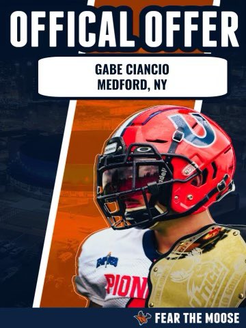 After a phone call with <a href="/CoachGerbino/">Joe Gerbino</a> I am very blessed and grateful to receive an offer to Utica🟠🔵<a href="/PATMED_RAIDERS/">Patchogue Medford Varsity Football</a> <a href="/CoachTC11/">Tyler Collins</a> <a href="/CoachFaggiano/">Blaise Faggiano</a> <a href="/seanchristie77/">sean Christie</a> <a href="/gym_grindz/">Gym_Grindz_Fit</a> @Coach_Scala <a href="/Utica_Football/">Utica Football</a> <a href="/LIBasketball23/">LI Sports Fanatic 🏈🏀⚾️</a> <a href="/LIBLITZ/">LI BLITZ</a> #FearTheMoose