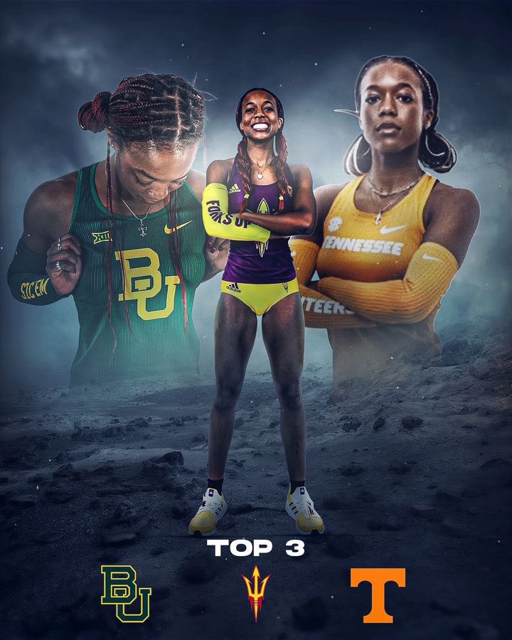 alexx_johnson_'s tweet photo. Proud to announce my top 3 college picks of Baylor University, Arizona State, and University of Tennessee! Decision day December 6th! #top3 #blessed https://t.co/KvRY8emJrH