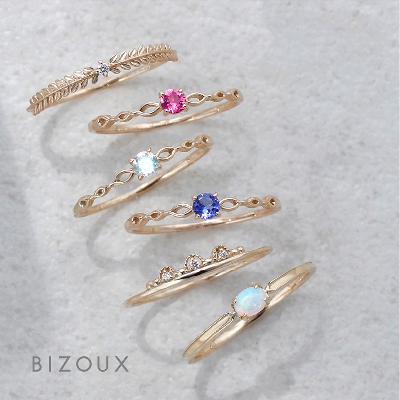 新品同様】美しく優しい輝き♡Bizouxステンドグラスのようなジュエリー