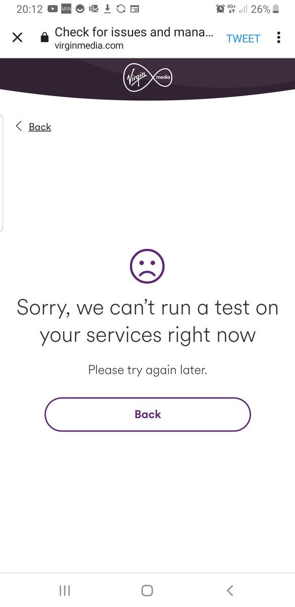 linus_letap's tweet photo. @virginmedia not only have I lost all services (TV, Internet and Phone)...you own diagnostics site is down.

I've used my Mobile data all day. Will you refund me this usage? https://t.co/00W9Y18Lod