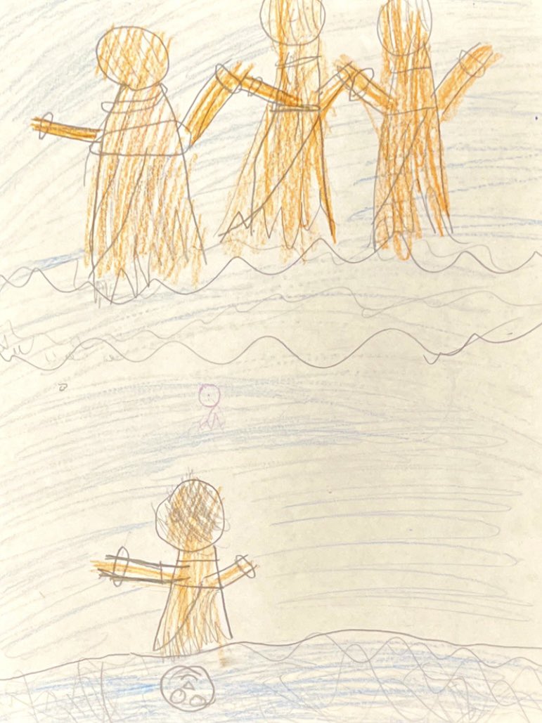 Fascinada con el talento e imaginación de mis estudiantes.  Después de escuchar una leyenda de los “Iroquois” crearon estos maravillosos dibujos. /First graders listen to an Iroquois legend and show learning through illustrations. <a href="/EscuelaKeyAPS/">Escuela Key Elementary</a> @MPerdomo_KeyES <a href="/DLI_Bermudez/">Srta. Bermúdez</a>
